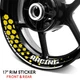 17 inch Vinyl Wheel Rim Stickers S25B For Yamaha FZ09 MT-09 18 19 20 21