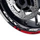 Red AA02 17 INCH RIM DECALS STICKER KIT For Suzuki GSXR 600 16 17 18 19 20 21