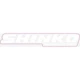 Sedona 12" Die Cut Sedona Sticker - White - 10/Pack 12" WHITE ON BLACK