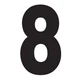 FACTORY EFFEX 901451 FX 2015 NUMBERS PRO 8" BLACK 8