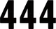 Factory Effex 5" Black Mini Pro Number 4 Decals (03-0274)