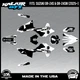 Graphics Kit for Suzuki DR-Z4S DR-Z4SM DRZ4SM 2025 2026 Blaze-WHITE