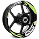 Light Green Inner Decal Wheel Rim Stickers S13W For Yamaha MT10 18 19 20 21