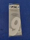 FACTORY EFFEX 6" White #9 White Standard Number Part# FX02-4469 Motocross Racing