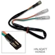 2 CABLES ADAPTER WIRING SPECIFIC ARROWS HONDA XR 250 SM Dall'Ara XR 400 R