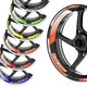 For Honda CBR1000RR-R Fireblade CBR600F Orange Wheel Sticker Vinyl Decal GP07