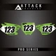 Attack Graphics Pro Series Number Plate Backgrounds For Kawasaki KX250 2006