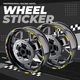 Yellow 17 Inch Outer Rim Sticker Stripe Decal D01B For Honda CB 919 Hornet 900