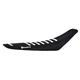 2023-2024 Husqvarna 125-450 FC TC Seat Cover ALL BLACK WHITE RIBS #329 LOGO
