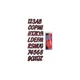Hardline Products REBKG400 LETTER KIT RED/BLK