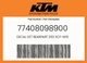 KTM Genuine Decal Set Rearpart 250 Xcf-W15 - 77408098900
