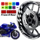 AA01 17 inch Wheel Rim Sticker Checkered For Honda CB650F 14-20 16 17 18