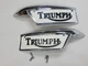 82-9700 Triumph Gas Fuel Petrol tank badges emblems 650 500 250 T120 TR6 1969 on