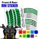 For Honda CB650R 19-24 23 22 21 20 17 inch Wheel Rim Stickers Line GP02