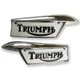 Triumph Late Petrol Tank Badges, T100/T120/T140/T150/TR6 82-9700 & 82-9701