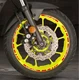 RED WHITE GP STYLE CUSTOM RIM STRIPES WHEEL DECALS TAPE STICKERS YAMAHA MT-07