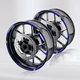 Blue 17 Inch Outer Rim Sticker Stripe Decal D01B For Kawasaki Ninja 1000
