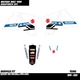 SUZUKI DRZ400 Drz400s Graphics Decals Drz400sm drz400e 1999-2022