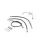 For Harley Dyna 42163-08A 42480-09 41800295A Non-ABS Black Front Brake Line Kit