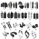 Motorcycle Foot Pegs Clamps Male For Honda Goldwing GL1100 1200 1500 1800