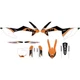 DCOR - 20-30-214 - COR 9 KTM Race Complete Graphics Kit, White
