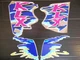 KAWASAKI KLX 650 KLX650 KLX650R 650R 1993-1995 GRAPHICS STICKERS DECALS 1994 PNK