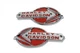 OE Emblem Set with Red Lettering for Harley-Davidson