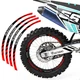 Red Dirt Bike MX Wheel Rim Sticker P02B For Yamaha YZ 450FX 24 23 22 21 20 19 18