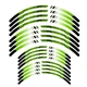 Green 21" 18" P05B Stripe Dirt Bike Sticker For Honda XR 650L 93-09 08 07 06 05