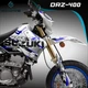 Suzuki Drz 400sm 400s 400 kit decals graphics Stickers Supermoto Racing Blue