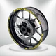 Yellow 17'' Rim Wheel Sticker Decal Strip Tape W01B For Kawasaki Ninja 250