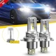 AUXITO Combo H4 9003 LED Headlight Kit Bulbs High Low Beam Super White 6000000LM