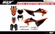 Fit KTM XCW XCFW EXC EXCF 2020 to 2023 & 2019 to 2022 SX SXF XC XCF graphic kit