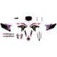 Dcor YZ Retro Monster Energy Complete Graphics Kit - Black Background 20-50-415