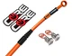  KTM 65SX 2002-2003 CORE MOTO STAINLESS STEEL REAR BRAKE LINE KIT SOLID ORANGE