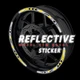 SH14 Green Reflective Wheel Sticker Tape For Kawasaki VULCAN S650 EN650 15-20
