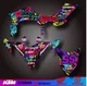 Yamaha YFZ 450R 450X 09-13 graphics decals kit stickers 450r 2009 to 2013 atv