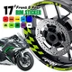 AA01 17 inch Wheel Rim Sticker Checkered For Honda CB1100 EX 14-20 18 19