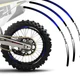 For BETA 525 RS 08-10 09 Wheel Stickers Rim 21" 18" Dirt Bike R02B Blue
