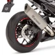 Red 17 inch Tape Stripe Rim Stickers S01B For Honda CBR650R 19-20