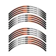R03B For Yamaha FZ6 2004-2009 Orange 2 Wheels Sticker Kit 08 07 06 05