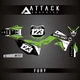 Attack Graphics KAW_C_13_FURY Custom Fury Complete Bike Graphics Kit
