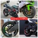 Yellow 17 inch Rim Decal Stickers GP01 Kit For Yamaha MT07 18 19 20 21
