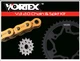 YAMAHA 2015-2017 FZ-07 FZ07 VORTEX 520 CHAIN & STEEL SPROCKET KIT 15-43 (-1 )