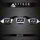 Attack Graphics Elite Number Plate Backgrounds For Yamaha YZ250 Monster Energy