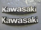 KAWASAKI 1977 - 1983 RIGHT / LEFT HAND TANK EMBLEM ( BADGE ) 56014-1038 ( PAIR )