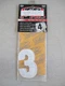 Factory Effex 4" White Decal Pro Number #3 (132563)
