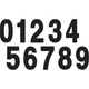 Factory Effex Mini Pro Number 4 - Black - 5" | 03-0274