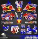 Graphics Kit for Yamaha YZ250 YZ125 (2002-2014) YZ 250 YZ  125