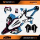 Blue & Pink 6 Nights Graphics Kit fits KTM 13-16 EXC EXC/F XCW 125 250 300 450